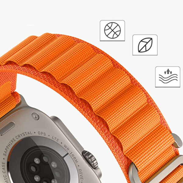 Pasek do zegarka sportowy Alogy Sport Strap do Apple Watch 4/5/6/7/8/SE (38/40/41mm) Pomarańczowy - obrazek 13