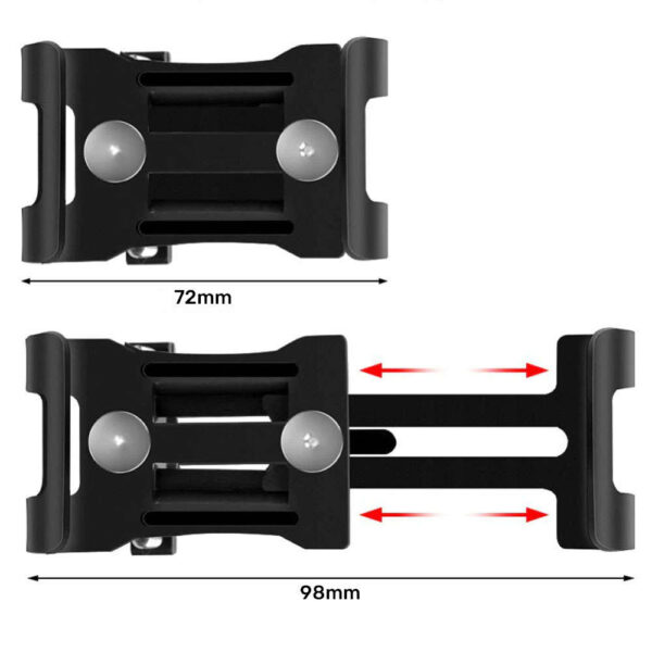 Uchwyt rowerowy Alogy Metal Bike Holder do telefonu na kierownicę na rower motor hulajnoga Czarny - obrazek 3