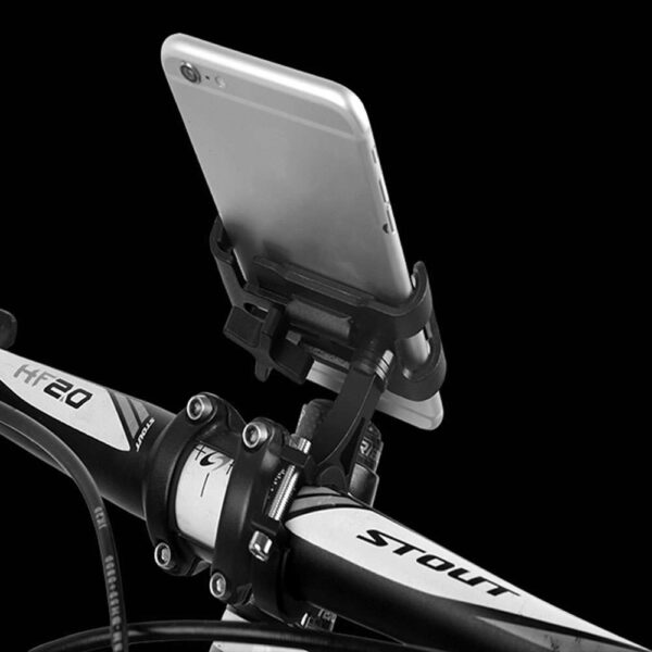 Uchwyt rowerowy Alogy Metal Bike Holder do telefonu na kierownicę na rower motor hulajnoga Czarny - obrazek 9