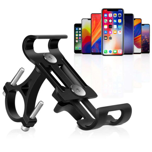 Uchwyt rowerowy Alogy Metal Bike Holder do telefonu na kierownicę na rower motor hulajnoga Czarny - obrazek 10