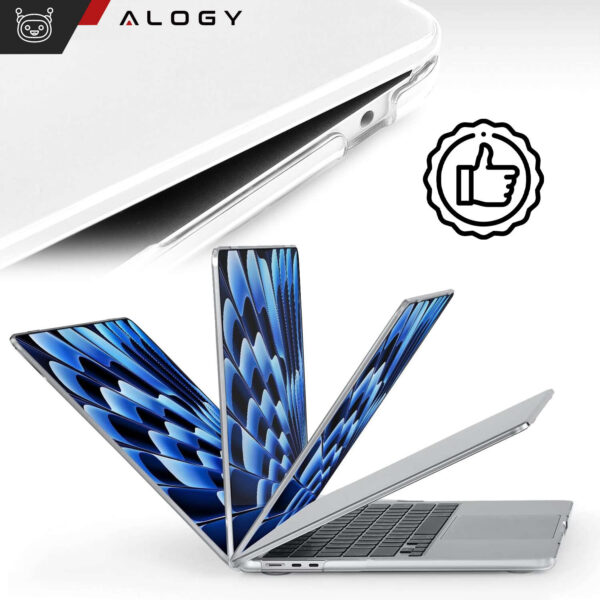 Etui do Macbook Air 15 M2 2023 A2941 Case obudowa pokrowiec Clear Alogy Hard Cover Przezroczyste - obrazek 8