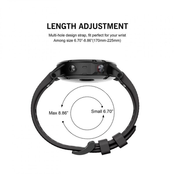 PASEK TECH-PROTECT SMOOTH GARMIN FENIX 5 / 6 / 6 PRO / 7 BLACK - obrazek 6