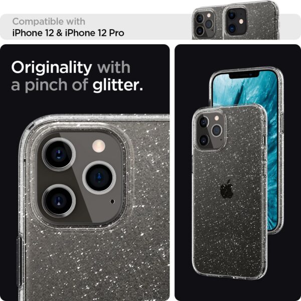 ETUI CASE SPIGEN LIQUID CRYSTAL DO IPHONE 12/12 PRO GLITTER CRYSTAL - obrazek 11