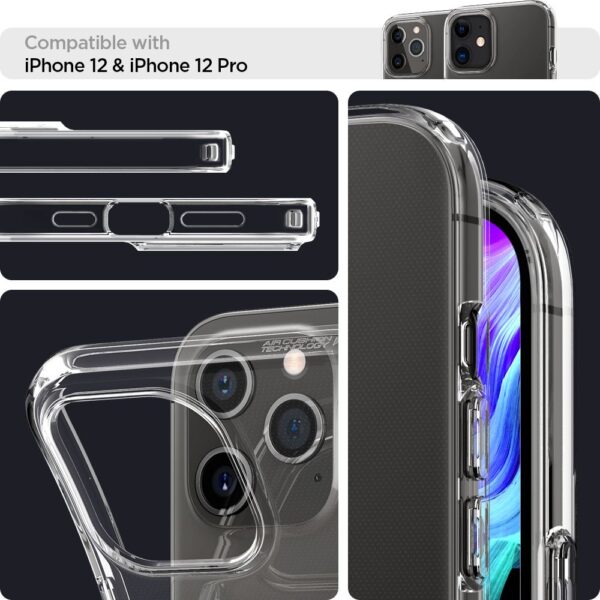 ETUI CASE SPIGEN LIQUID CRYSTAL DO IPHONE 12/12 PRO CRYSTAL CLEAR - obrazek 12