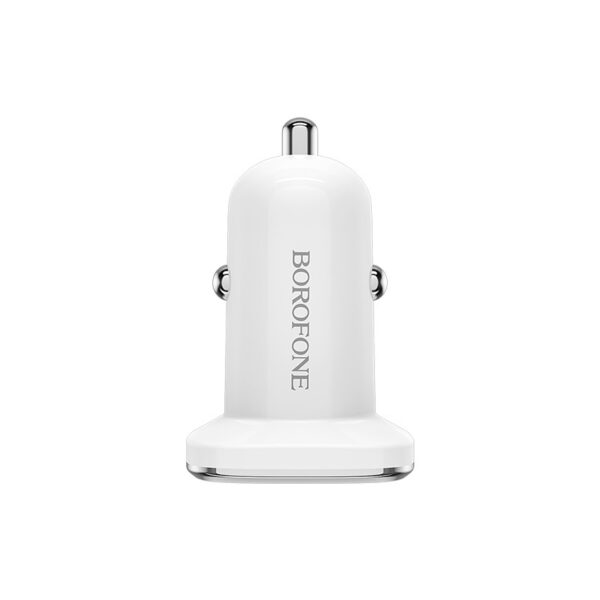 Borofone Ładowarka samochodowa BZ12A Lasting Power - USB - QC 3.0 18W 3A z kablem USB na Micro USB biała - obrazek 5