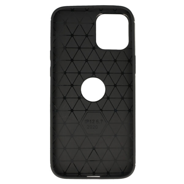 Back Case CARBON do IPHONE 12 PRO MAX Czarny - obrazek 3