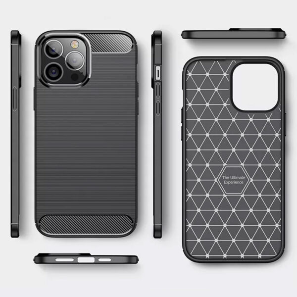 Back Case CARBON do IPHONE 12 PRO MAX Czarny - obrazek 4