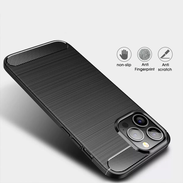 Back Case CARBON do IPHONE 12 PRO MAX Czarny - obrazek 7