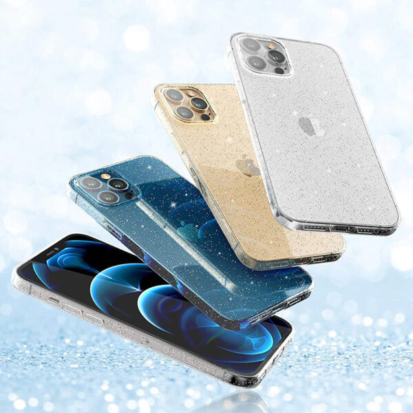 Crystal Glitter Case do Iphone XR (6,1") Srebrny - obrazek 9