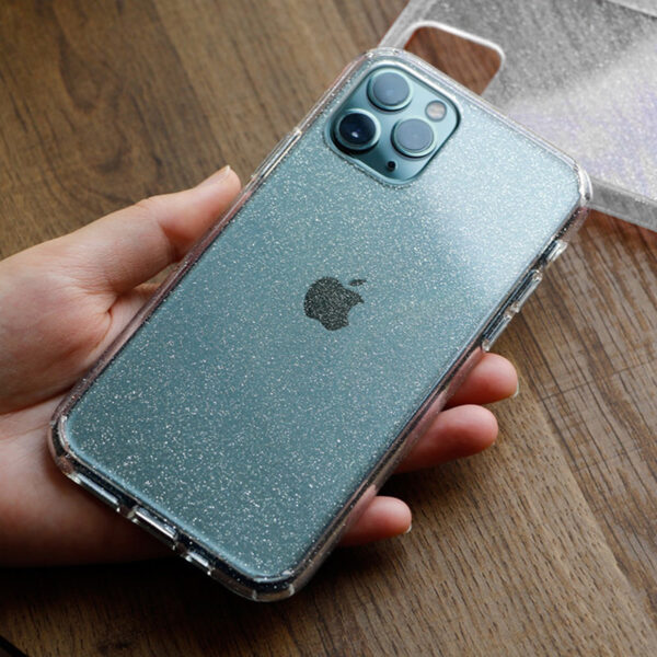 Crystal Glitter Case do Iphone 11 Srebrny - obrazek 10