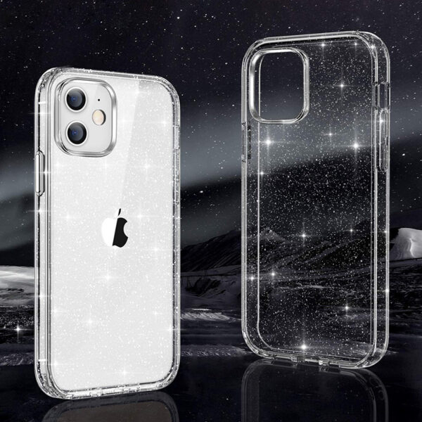 Crystal Glitter Case do Iphone 11 Pro Srebrny - obrazek 3