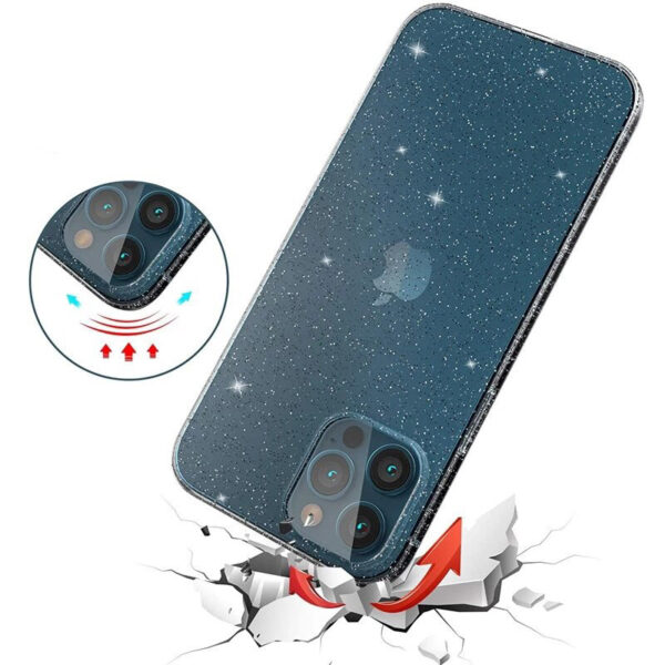 Crystal Glitter Case do Xiaomi Redmi Note 11 Pro/Note 11 Pro 5G Srebrny - obrazek 6