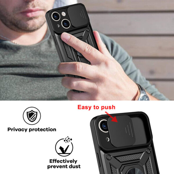 Slide Camera Armor Case do Iphone 11 Czarny - obrazek 7