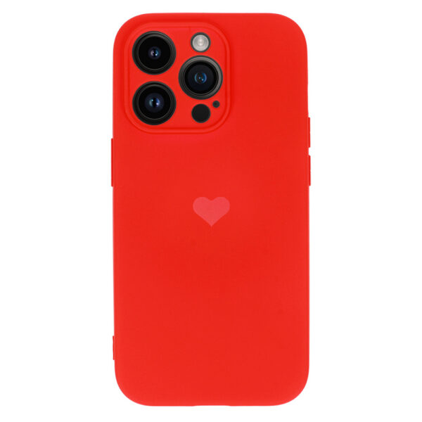 Vennus Silicone Heart Case do Iphone 12 Pro Max wzór 1 czerwony - obrazek 2