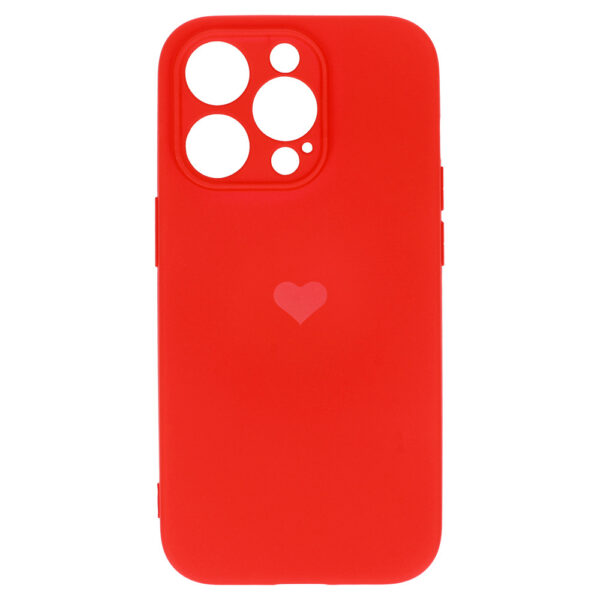 Vennus Silicone Heart Case do Iphone 12 Pro Max wzór 1 czerwony - obrazek 4