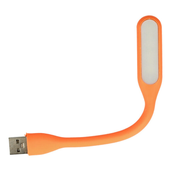 Lampka Mini LED Silikonowa USB Pomarańczowa - obrazek 3