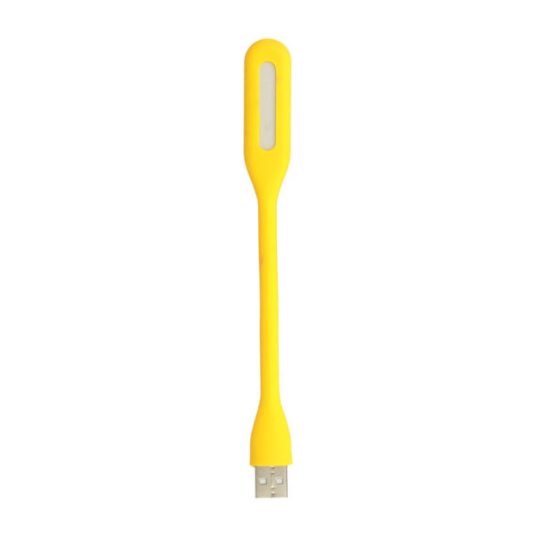 Lampka Mini LED Silikonowa USB Żółta - obrazek 2