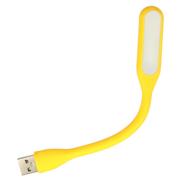 Lampka Mini LED Silikonowa USB Żółta - obrazek 3