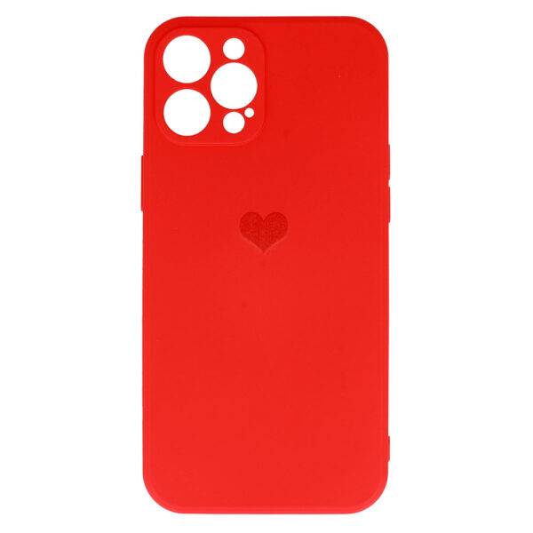 Vennus Silicone Heart Case do Iphone 11 Pro wzór 1 czerwony - obrazek 4