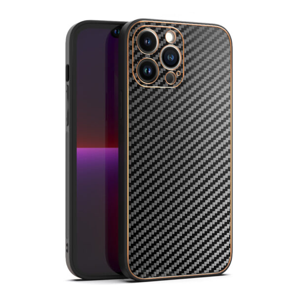 TEL PROTECT Leather Carbon Case do Iphone 11 Pro Czarny - obrazek 7