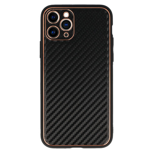 TEL PROTECT Leather Carbon Case do Iphone 11 Pro Czarny - obrazek 2