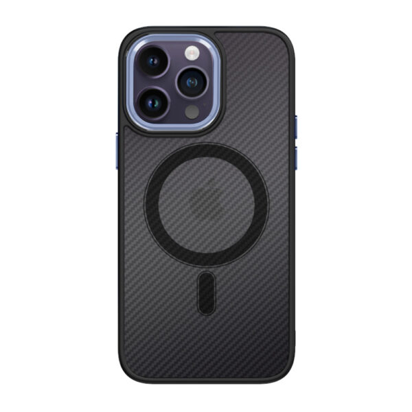 Tel Protect Magnetic Carbon Case do Iphone 11 Czarno-fioletowy - obrazek 2