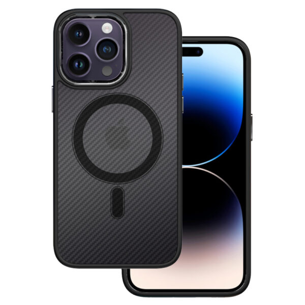 Tel Protect Magnetic Carbon Case do Iphone 11 Pro Max Czarno-zielony - obrazek 6