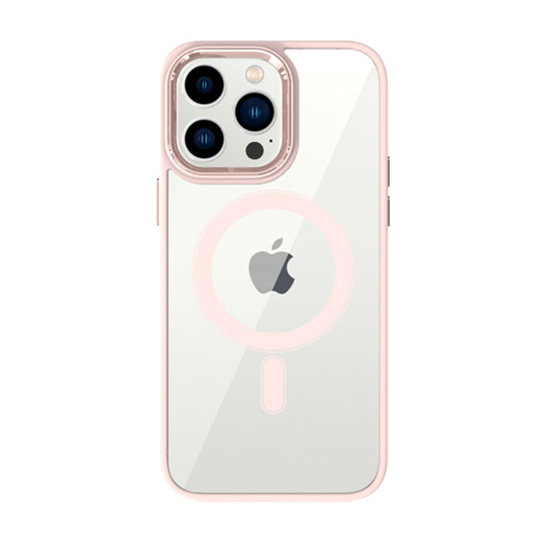 Tel Protect Magnetic Clear Case do Iphone 11 Łososiowy - obrazek 2