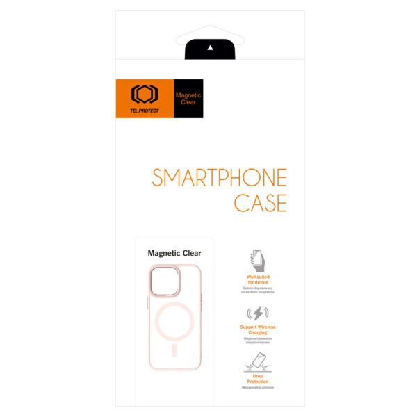 Tel Protect Magnetic Clear Case do Iphone 11 Łososiowy - obrazek 7