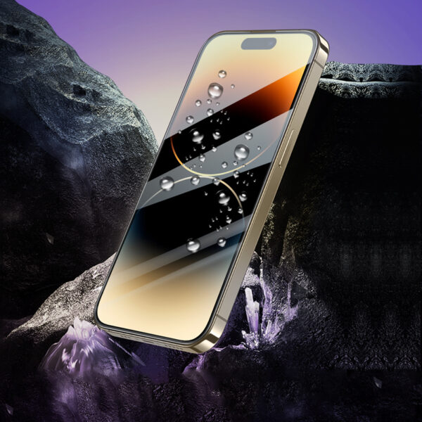 Borofone Hartowane szkło BF8 Diamond Armor Full Screen 5D Large Arc do Iphone 14 Pro - 10 sztuk - obrazek 5