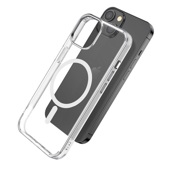 Borofone Etui BI5 Ice Shield Magnetic Iphone 15 Plus przezroczysty - obrazek 5