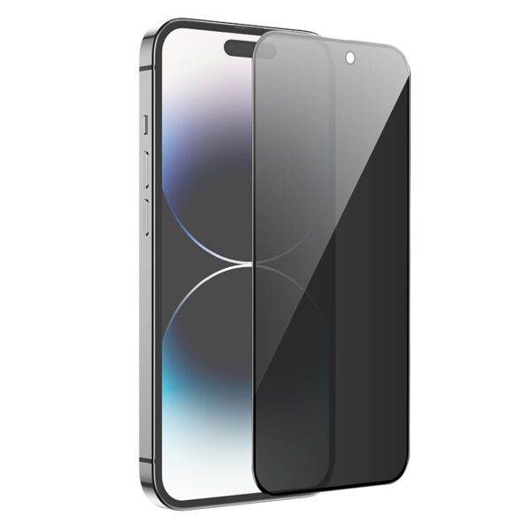 Borofone Hartowane szkło BF7 Diamond Armor Full Screen Anti-spy do Iphone 15 Pro - 10 sztuk - obrazek 2