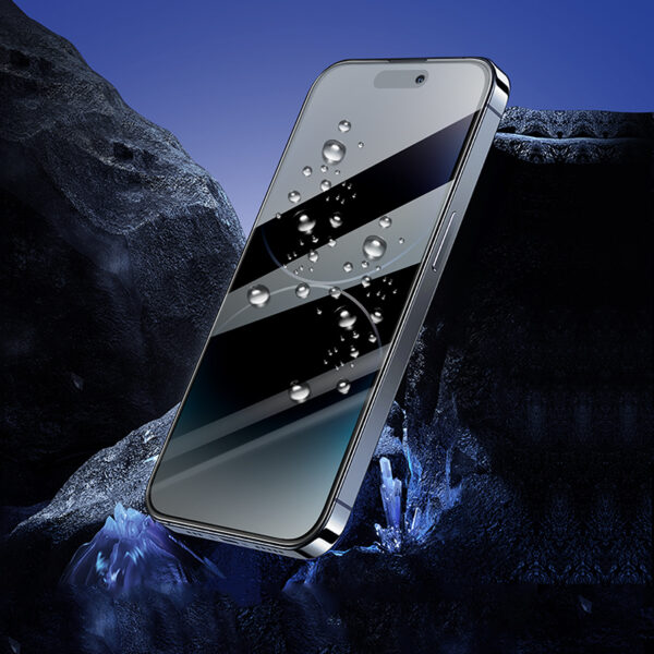 Borofone Hartowane szkło BF7 Diamond Armor Full Screen Anti-spy do Iphone 15 Pro - 10 sztuk - obrazek 8