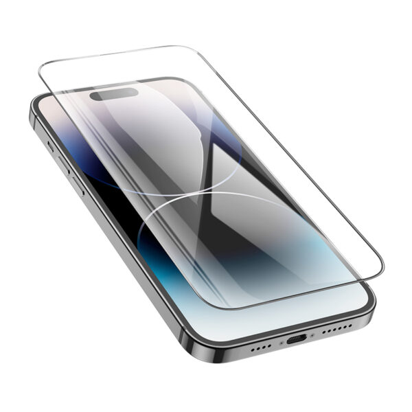 Borofone Hartowane szkło BF6 Diamond Armor Full Screen HD do Iphone 15 Pro - 10 sztuk - obrazek 5