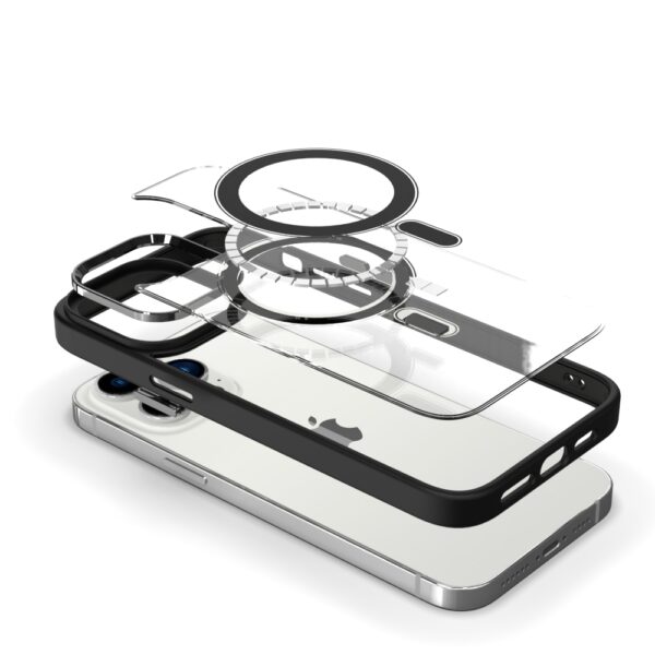 Tel Protect Magnetic Clear Case do Iphone 15 Łososiowy - obrazek 5