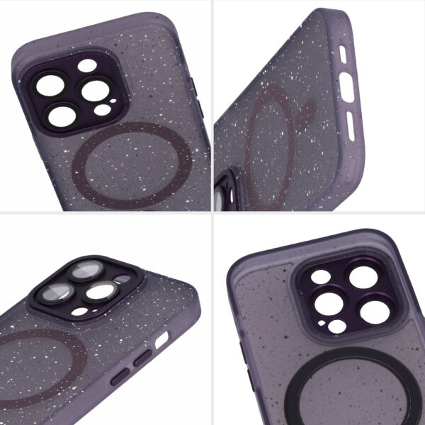 Tel Protect Magnetic Splash Frosted Case do Iphone 15 Fioletowy - obrazek 6