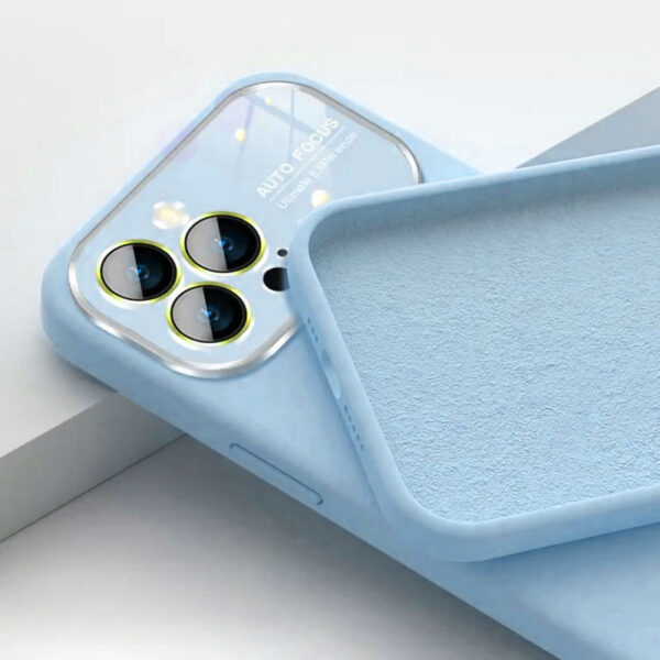 Soft Silicone Lens Case do Iphone 11 jasnoniebieski - obrazek 2