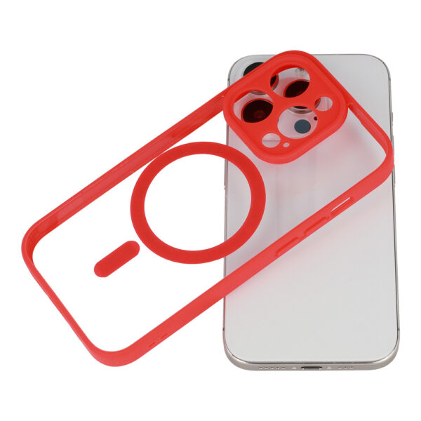 Acrylic Color Magsafe Case do Iphone 11 czerwony - obrazek 4