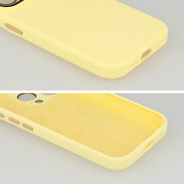 Tel Protect Lichi Soft Case do Iphone 13 żółty - obrazek 4