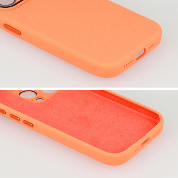 Tel Protect Lichi Soft Case do Iphone 15 Plus pomarańczowy - obrazek 4