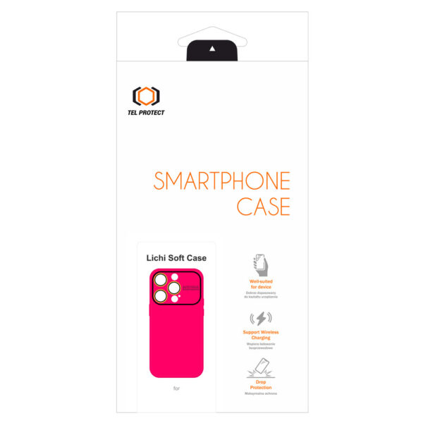 Tel Protect Lichi Soft Case do Iphone 15 Plus różowy - obrazek 6