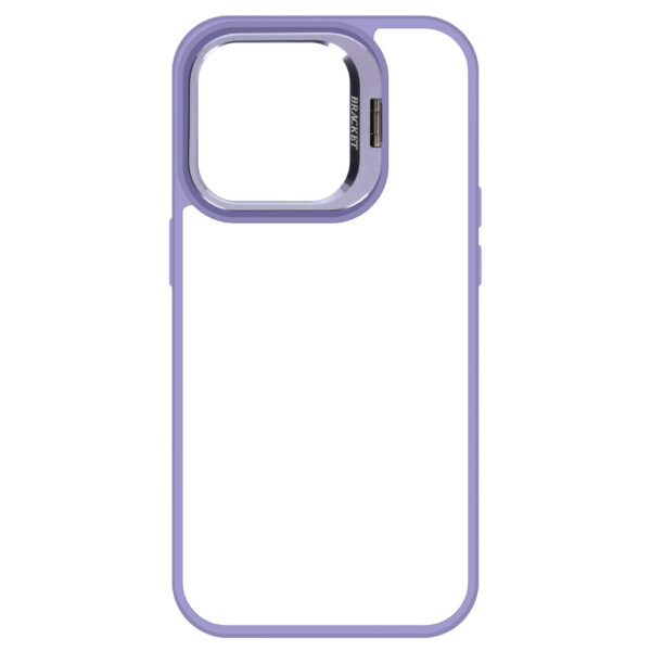 Tel Protect Kickstand case + szkło na aparat (lens) do Iphone 11 Pro jasnofioletowy - obrazek 5