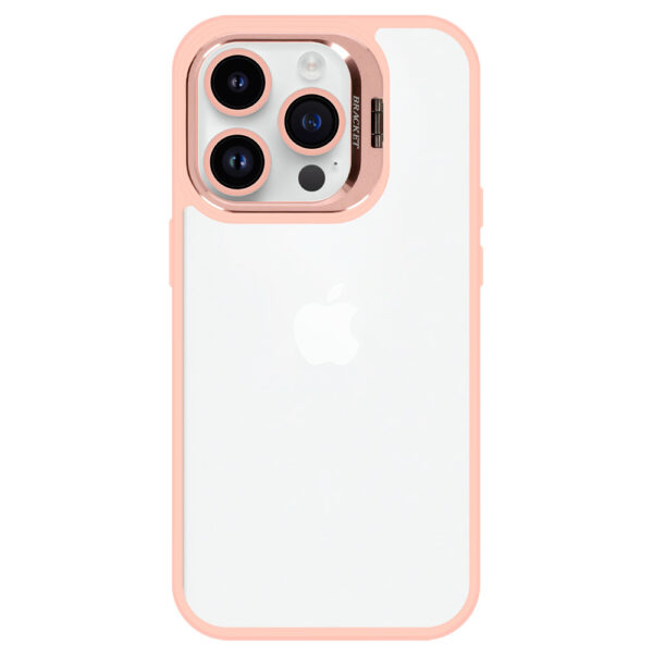 Tel Protect Kickstand case + szkło na aparat (lens) do Iphone 11 Pro jasnoróżowy - obrazek 3