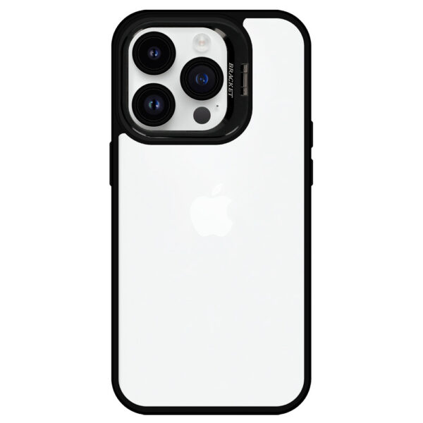 Tel Protect Kickstand case + szkło na aparat (lens) do Iphone 11 Pro Max czarny - obrazek 3