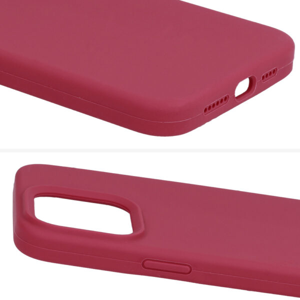 Silicone Lite Case do Iphone 13 Pro Max bordowy - obrazek 5