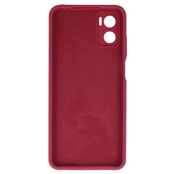 Silicone Lite Case do Motorola Moto E22/E22i bordowy - obrazek 3