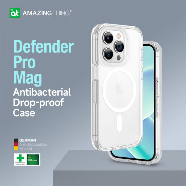 Amazing Thing Etui Defender Pro Magsafe Case 14FT IP146.1PMDECL do Iphone 14 Pro przezroczysty - obrazek 13