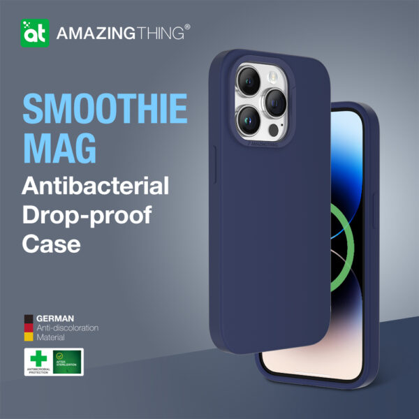 Amazing Thing Etui Smoothie Magsafe Case 8FT IP146.1PSMBU do Iphone 14 Pro granatowy - obrazek 6