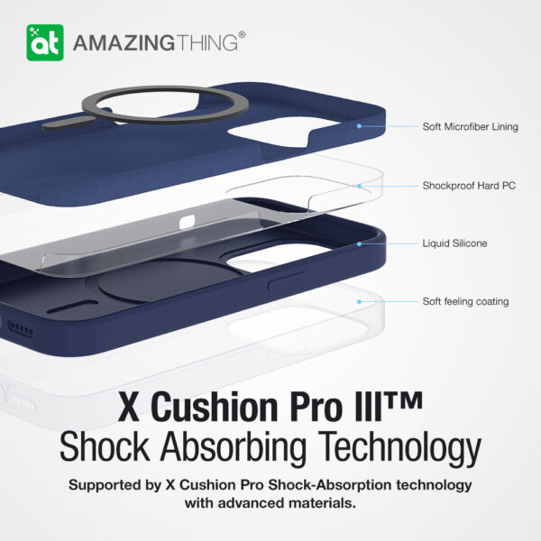 Amazing Thing Etui Smoothie Magsafe Case 8FT IP146.1PSMBU do Iphone 14 Pro granatowy - obrazek 5