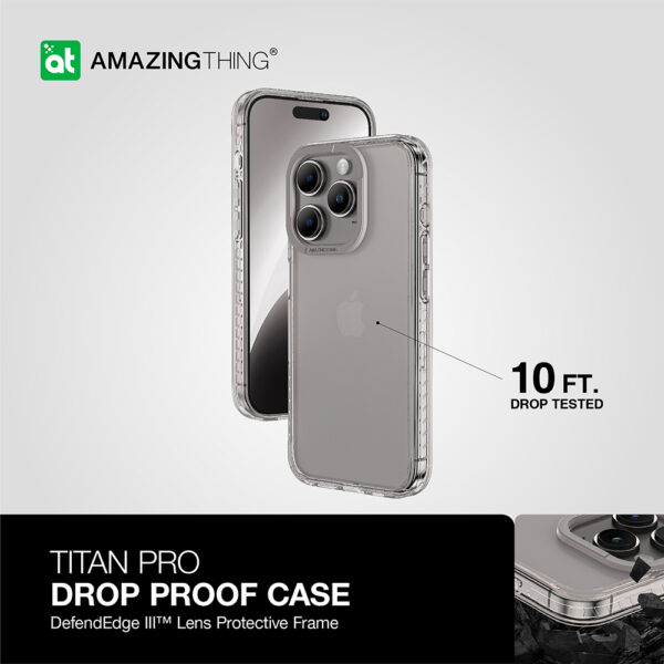 Amazing Thing Etui Titan Pro Case 10FT IP156.1PTPGY do Iphone 15 Pro tytan - obrazek 9